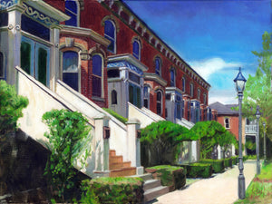Patterson St. Condos, print on canvas
