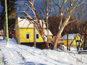 Yellow house in Picton, Mary Street. Original oil painting