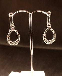 sterling silver earrings with Celtic design