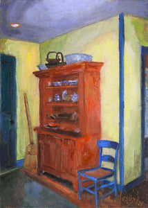 INTERIOR AT MACAULAY HOUSE, PICTON, original oil painting
