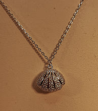 Load image into Gallery viewer, Pearl in oyster sterling silver necklace with rhodium finish and cubic
